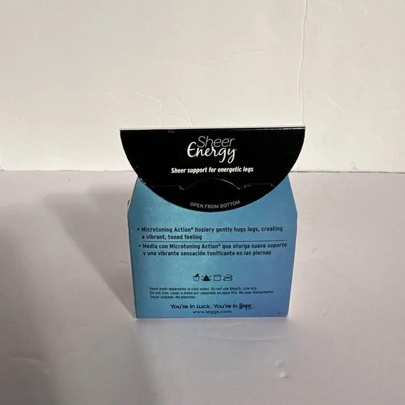 L’eggs Sheer Energy Sheer Panty Medium Support Leg Suntan Q New In Box - Picture 4 of 6
